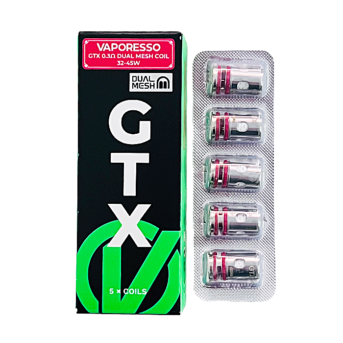 Vaporesso GTX Coil Replacement Coils | 5 Pack | Dual Mesh 0.3ohm product image